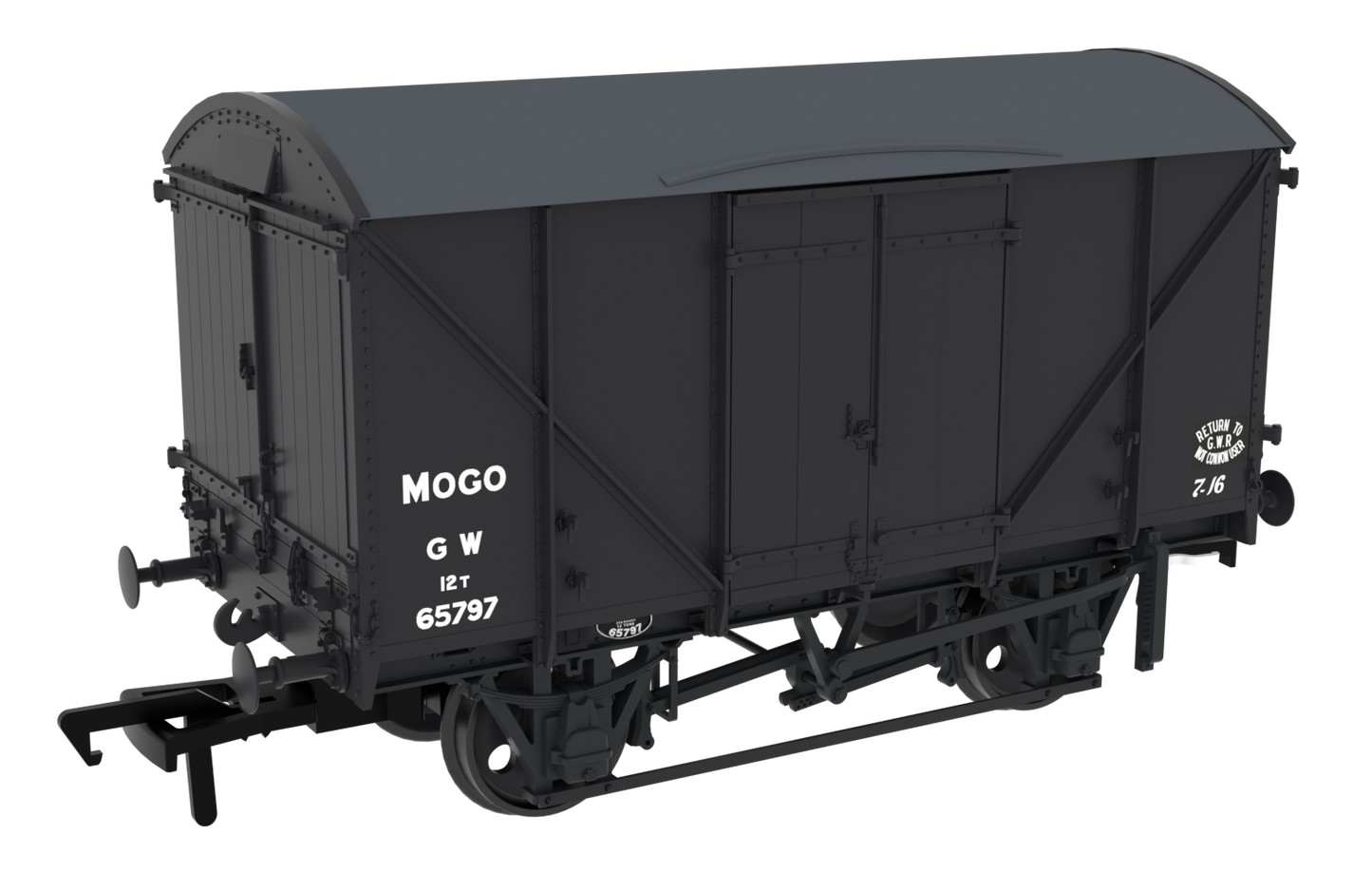 813308 Diagram G43 MOGO Van - No.65797 GWR Post-42 Grey