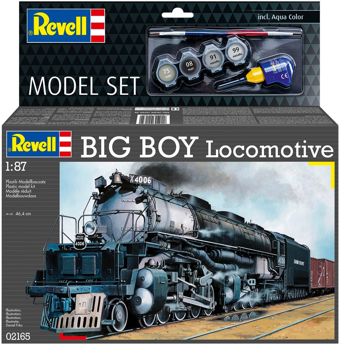 Model Set Big Boy Locomotive (1:87 Scale) Plastic Model Kit