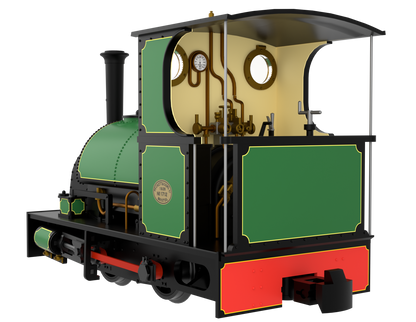 814503 Peckett & Sons Cranmore Class 0-4-0ST Bowaters Style Light Green Steam Locomotive - DCC Fitted