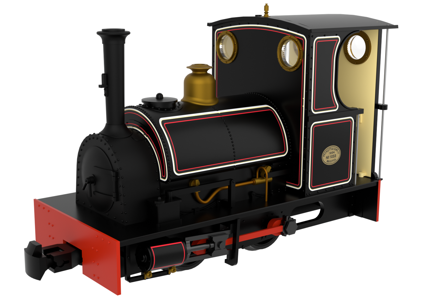 814004 Peckett & Sons Cranmore Class 0-4-0ST Lined Black Steam Locomotive