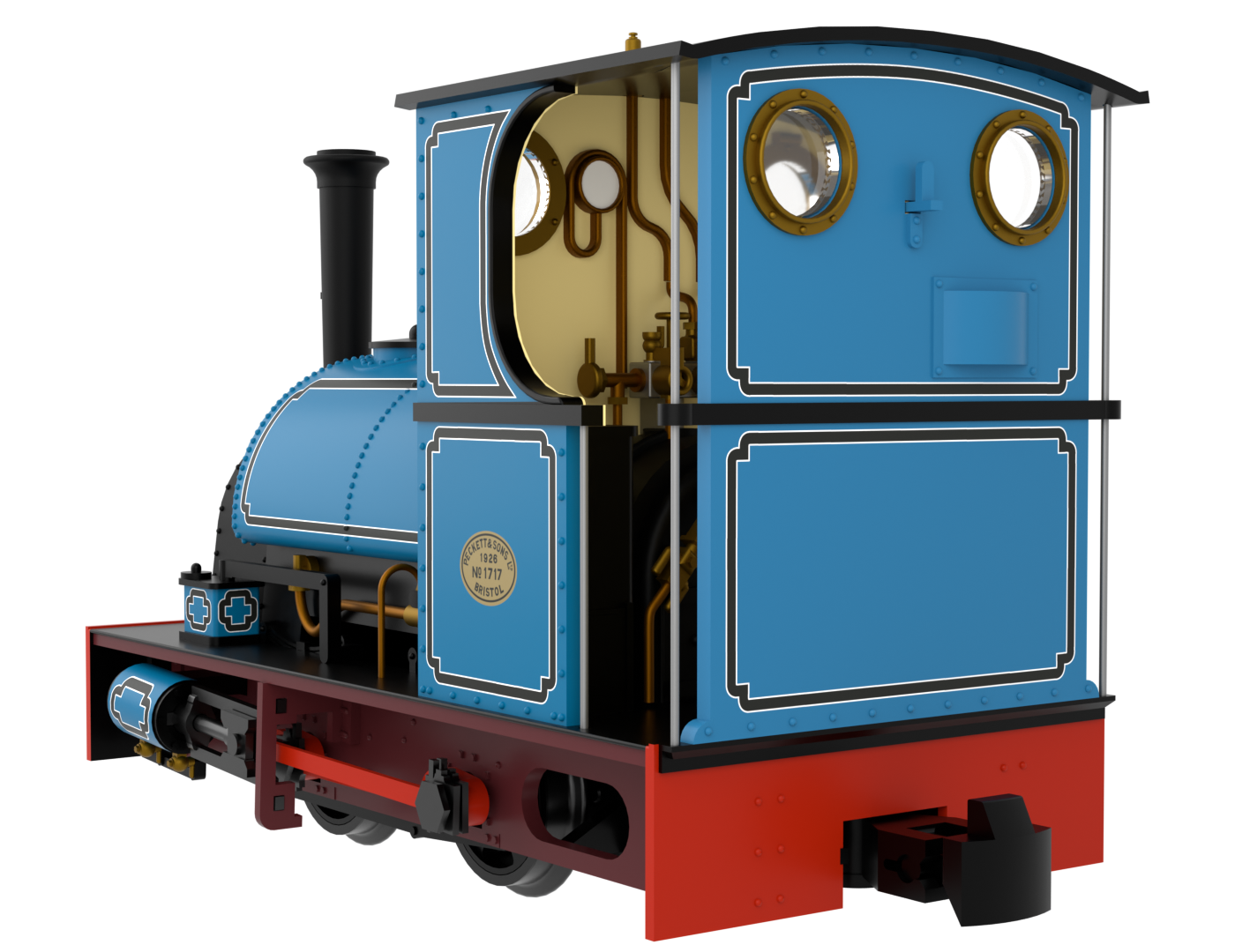 814005 Peckett & Sons Cranmore Class 0-4-0ST Lined Blue Steam Locomotive