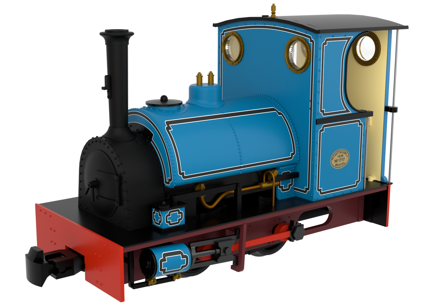 814005 Peckett & Sons Cranmore Class 0-4-0ST Lined Blue Steam Locomotive