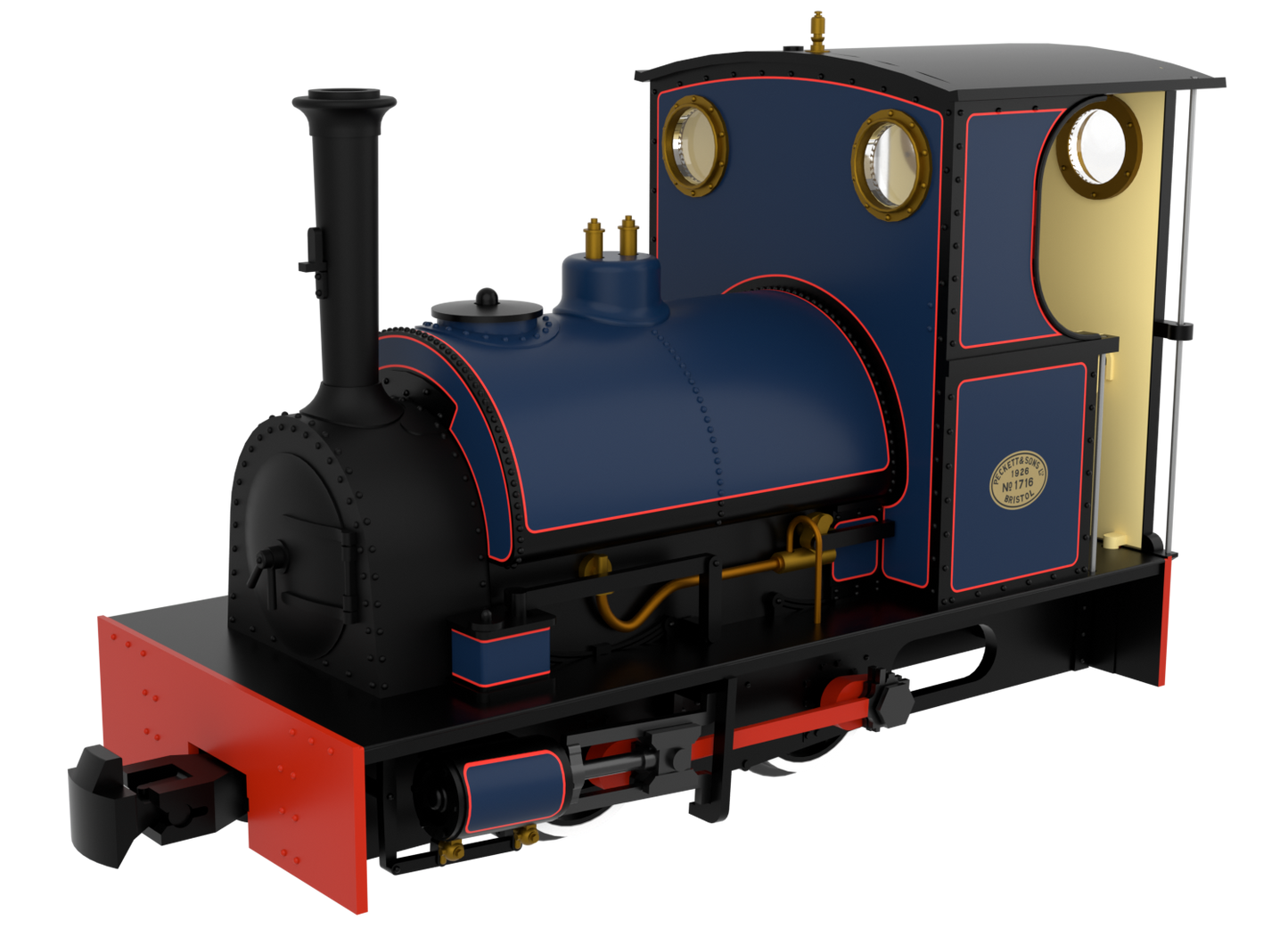 814008 Peckett & Sons Cranmore Class 0-4-0ST Lined Dark Blue Steam Locomotive