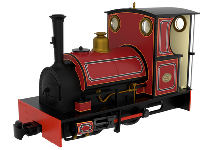 814009 Peckett & Sons Cranmore Class 0-4-0ST FR Style Lined Red Steam Locomotive