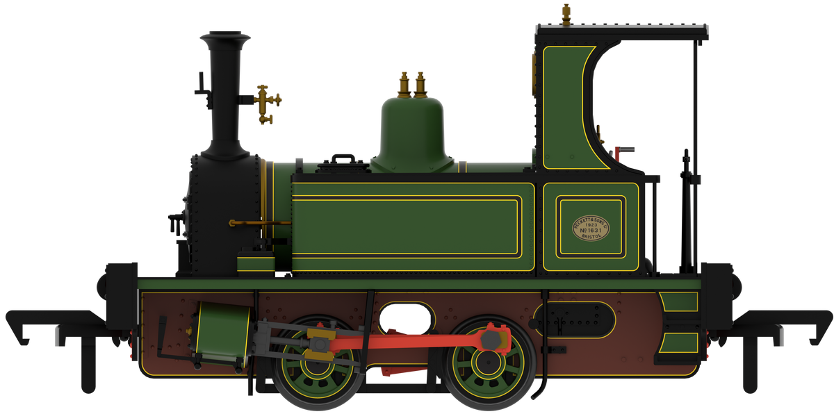 816001 Peckett 0-4-0T No.1631 Peckett Lined Works Green Steam Locomotive