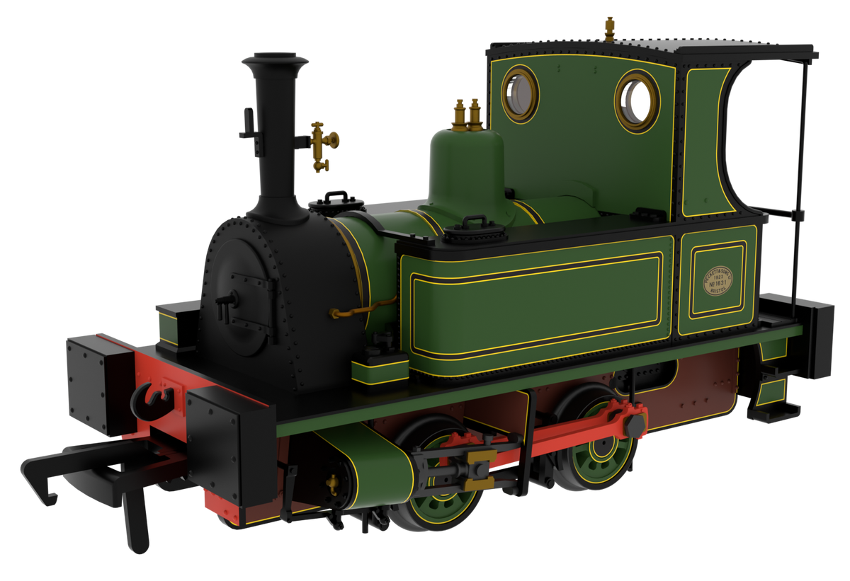 816001 Peckett 0-4-0T No.1631 Peckett Lined Works Green Steam Locomotive