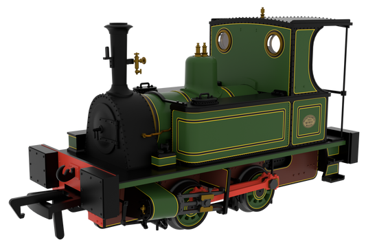 816501 Peckett 0-4-0T No.1631 Peckett Lined Works Green Steam Locomotive - DCC Sound