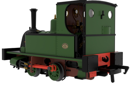 816502 Peckett 0-4-0T No.1631 Plain Mid Green Steam Locomotive - DCC Sound
