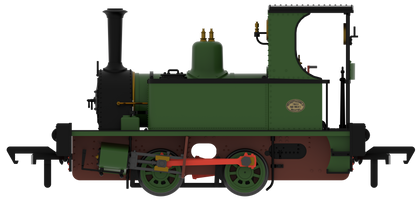 816502 Peckett 0-4-0T No.1631 Plain Mid Green Steam Locomotive - DCC Sound