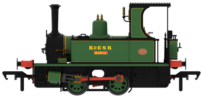 816003 Peckett 0-4-0T No.1631 No.12 'Marcia' K&ESR Apple Green Steam Locomotive