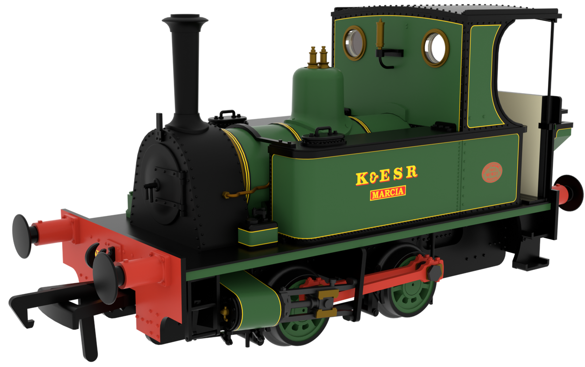 816003 Peckett 0-4-0T No.1631 No.12 'Marcia' K&ESR Apple Green Steam Locomotive