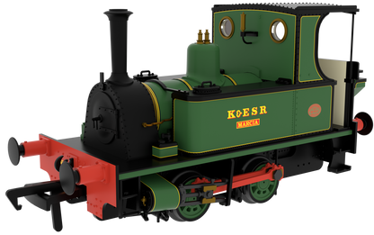 816003 Peckett 0-4-0T No.1631 No.12 'Marcia' K&ESR Apple Green Steam Locomotive