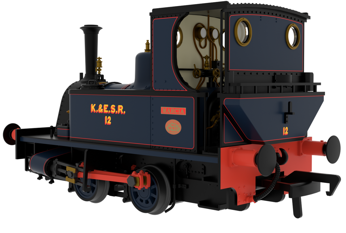 816004 Peckett 0-4-0T No.1631 No.12 'Marcia' K&ESR Blue Steam Locomotive
