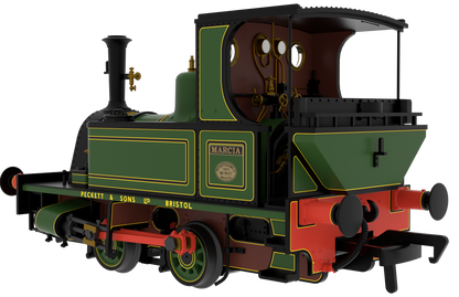 816005 Peckett 0-4-0T No.1631 'Marcia' Peckett Lined Works Green Steam Locomotive