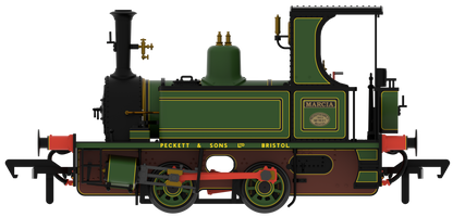 816005 Peckett 0-4-0T No.1631 'Marcia' Peckett Lined Works Green Steam Locomotive