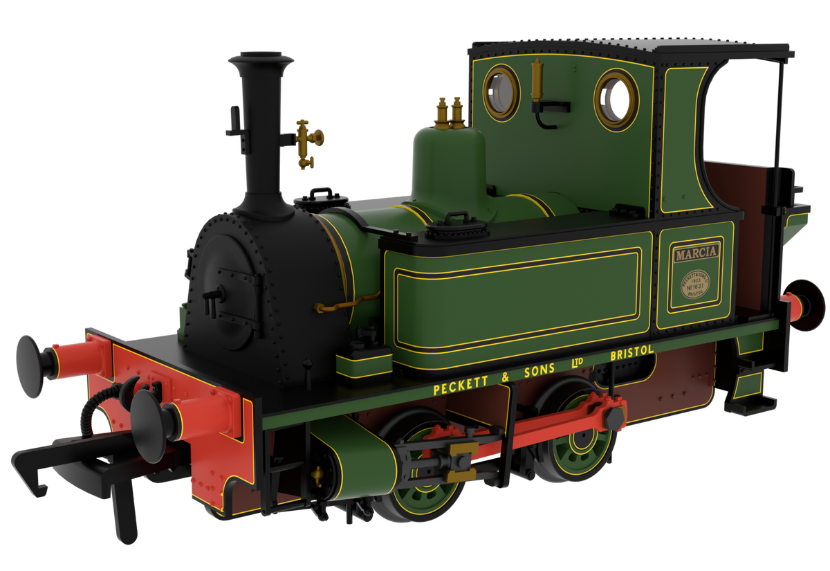 816005 Peckett 0-4-0T No.1631 'Marcia' Peckett Lined Works Green Steam Locomotive