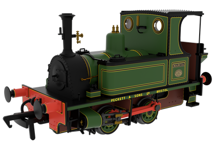 816005 Peckett 0-4-0T No.1631 'Marcia' Peckett Lined Works Green Steam Locomotive