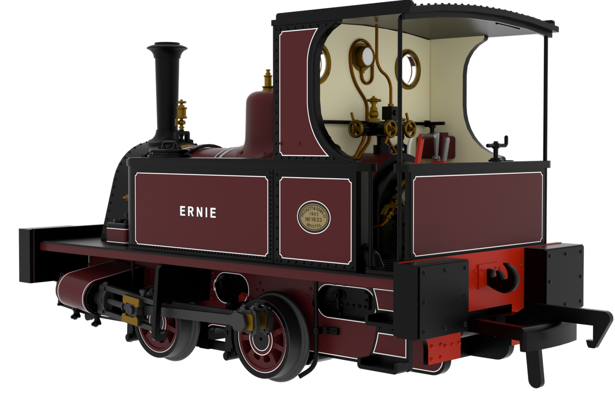 816506 Peckett 0-4-0T 1287 Class 'Ernie'' Lined Maroon Steam Locomotive - DCC Sound