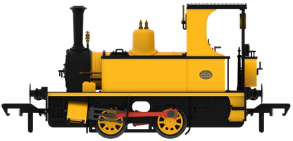 816507 Peckett 0-4-0T 1287 Class Yellow with Wasp Stripes Steam Locomotive - DCC Sound