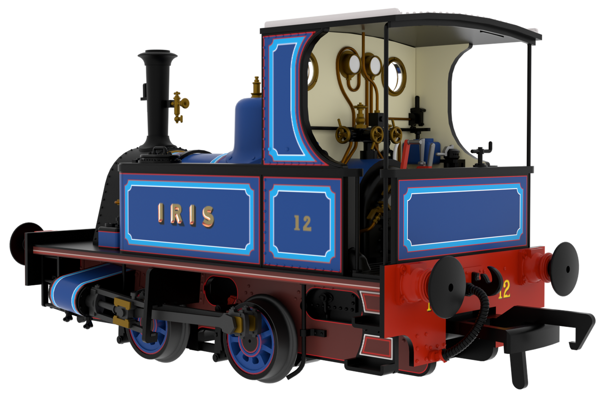 816508 Peckett 0-4-0T 1287 Class 'Iris' Lined Blue Steam Locomotive - DCC Sound