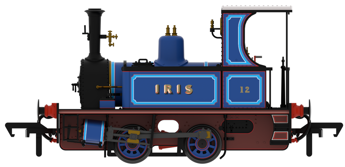 816508 Peckett 0-4-0T 1287 Class 'Iris' Lined Blue Steam Locomotive - DCC Sound