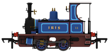 816508 Peckett 0-4-0T 1287 Class 'Iris' Lined Blue Steam Locomotive - DCC Sound