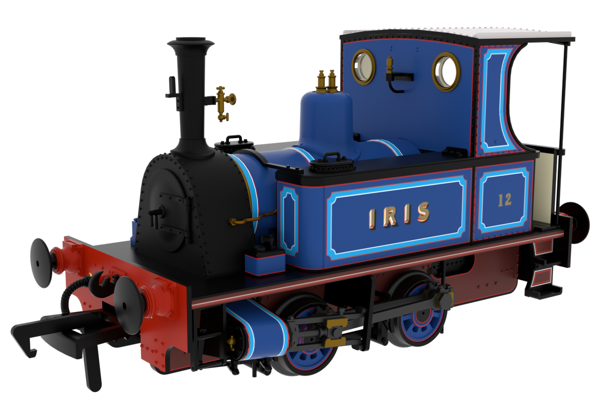 816508 Peckett 0-4-0T 1287 Class 'Iris' Lined Blue Steam Locomotive - DCC Sound