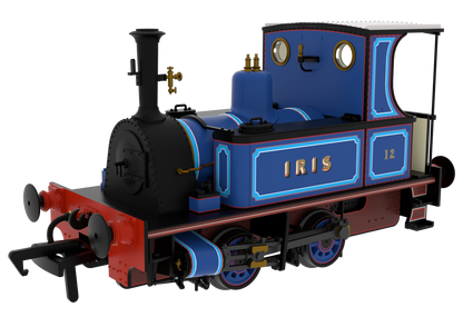 816508 Peckett 0-4-0T 1287 Class 'Iris' Lined Blue Steam Locomotive - DCC Sound