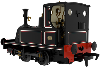 816509 Peckett 0-4-0T 1287 Class LNWR Black Steam Locomotive - DCC Sound
