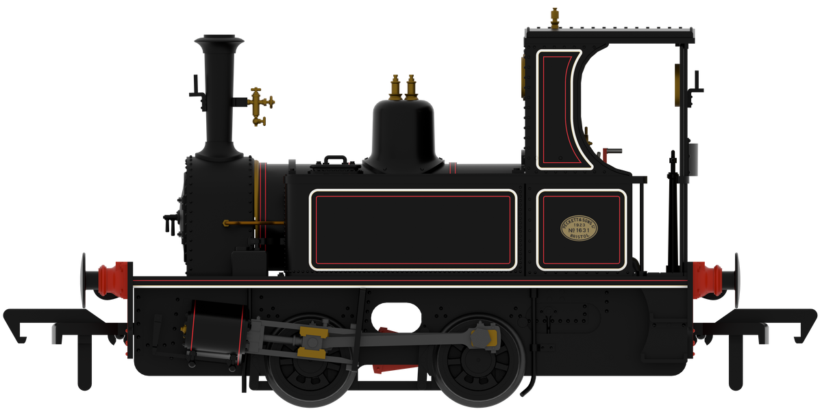 816509 Peckett 0-4-0T 1287 Class LNWR Black Steam Locomotive - DCC Sound