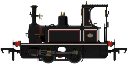 816509 Peckett 0-4-0T 1287 Class LNWR Black Steam Locomotive - DCC Sound