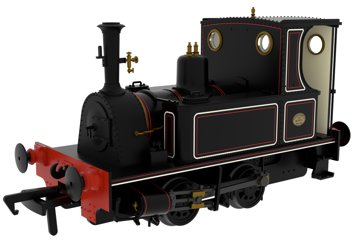 816509 Peckett 0-4-0T 1287 Class LNWR Black Steam Locomotive - DCC Sound