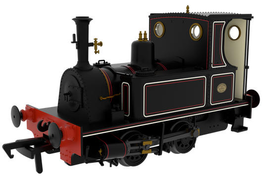 816509 Peckett 0-4-0T 1287 Class LNWR Black Steam Locomotive - DCC Sound