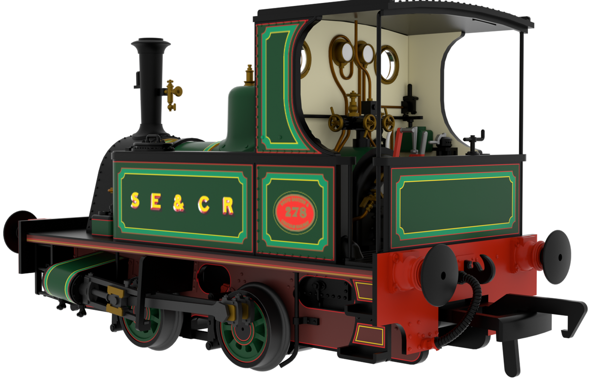 816510 Peckett 0-4-0T 1287 Class No.287 SECR Lined Green Steam Locomotive - DCC Sound