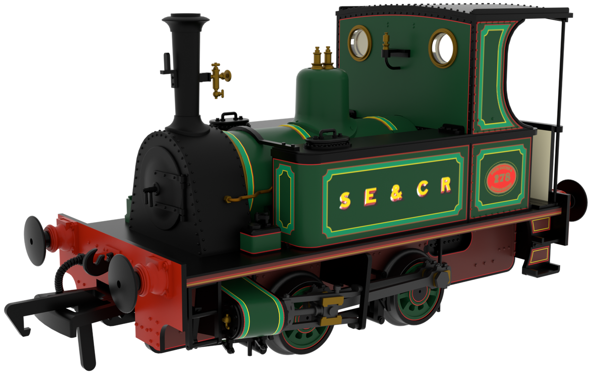 816510 Peckett 0-4-0T 1287 Class No.287 SECR Lined Green Steam Locomotive - DCC Sound