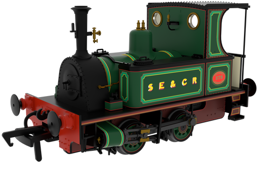 816510 Peckett 0-4-0T 1287 Class No.287 SECR Lined Green Steam Locomotive - DCC Sound