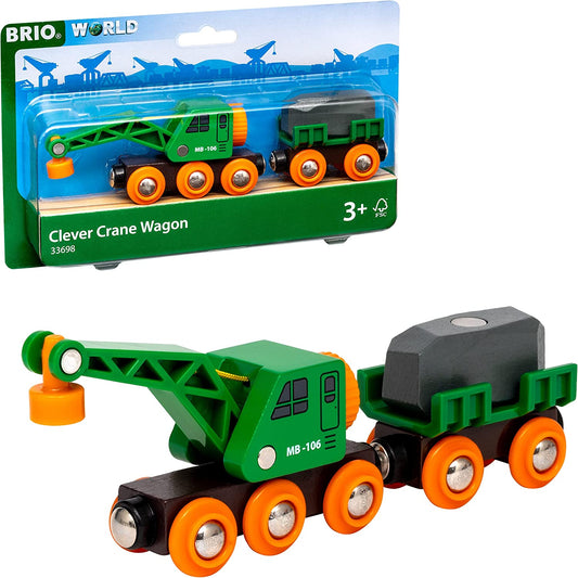 BRIO WORLD - Clever Crane Wagon