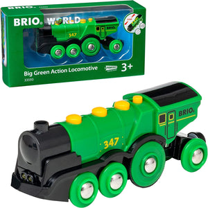 BRIO World - Big Green Action Locomotive