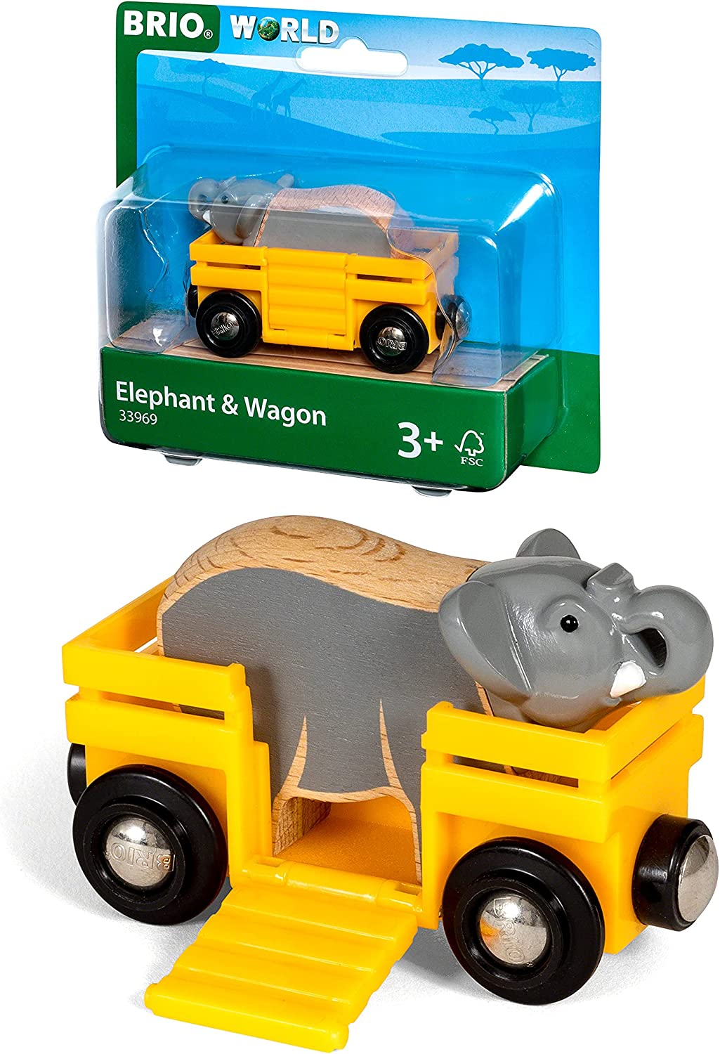 BRIO World Safari Wagon & Elephant