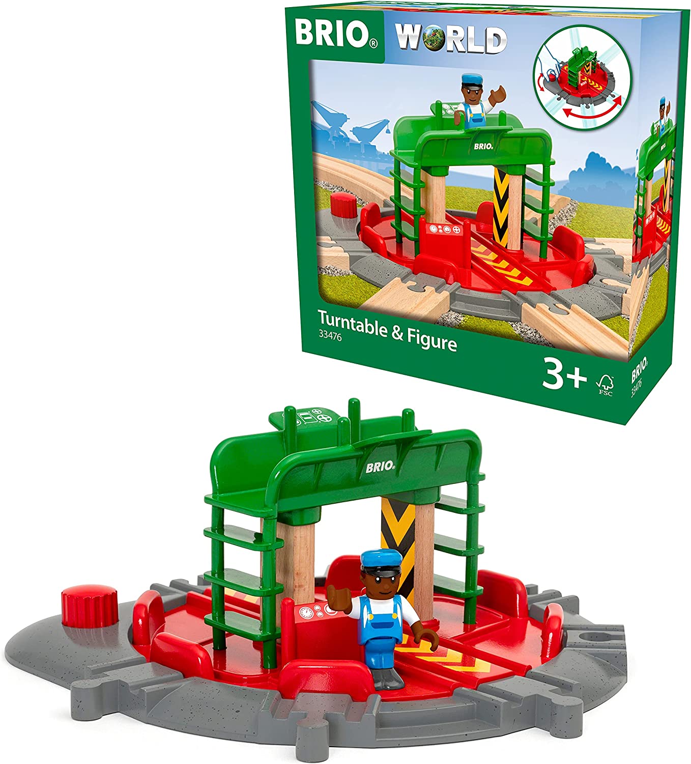 BRIO WORLD - Turntable & Figure