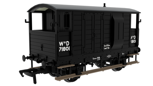 820003 LSWR/WD 20T Brake Van - No. 71801 WD Black