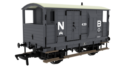 820006 LSWR/WD 20T Brake Van - No. 439 NBR Grey