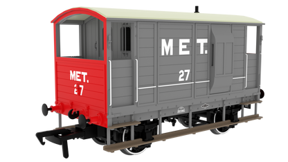 820008 LSWR/WD 20T Brake Van - No. 27 Metropolitan Grey