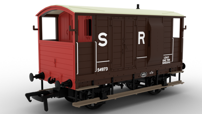 820010 LSWR/WD 20T Brake Van - No. 54973 SR Brown (pre-36)