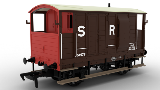 820010 LSWR/WD 20T Brake Van - No. 54973 SR Brown (pre-36)