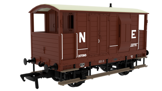 820011 LSWR/WD 20T Brake Van - No. 601770 LNER Oxide (pre-36)