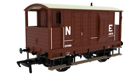 820012 LSWR/WD 20T Brake Van - No. 601876 LNER Oxide (pre-36)