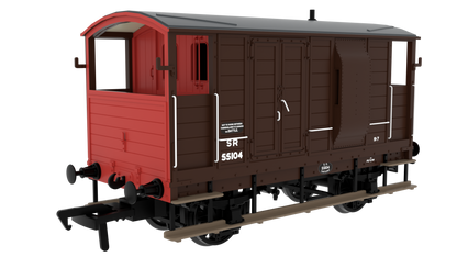 820014 LSWR/WD 20T Brake Van - No. 55104 SR Brown (post-36)