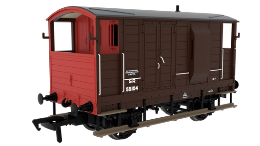 820014 LSWR/WD 20T Brake Van - No. 55104 SR Brown (post-36)