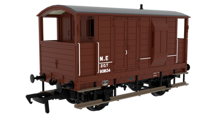 820016 LSWR/WD 20T Brake Van - No. 601834 LNER Oxide (post-36)